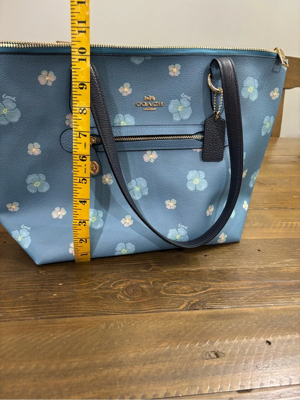 Coach Taylor Tote with Pansy Print